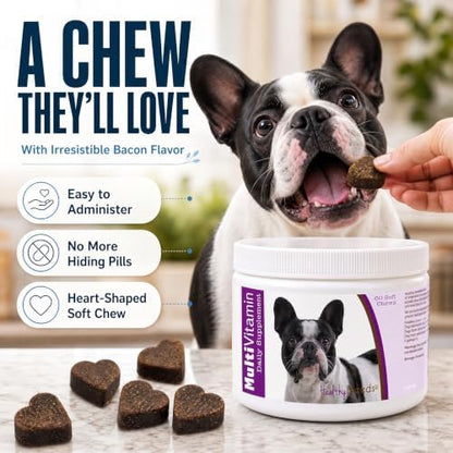 Healthy Breeds French Bulldog Multi-Vitamin Soft Chews 60 Count