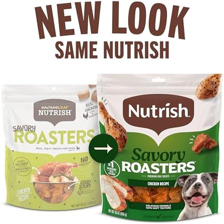 Nutrish Savory Roasters Dog Treats with Chicken, 5 oz. Pouch (Rachael Ray)