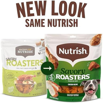 Nutrish Savory Roasters Dog Treats with Chicken, 5 oz. Pouch (Rachael Ray)