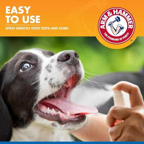 Arm & Hammer Tartar Control Dental Spray for Dogs, Mint, 4 Fl Oz, 2-Pack