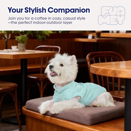FUAMEY Dog Fleece Vest for Large Dogs,Warm Stretchy Dog Sweatshirts Pullover with Leash Hole Dogs Sweater Soft Pet Turtleneck Cozy Pet Vest Lightweight Sleeveless Blue XXL