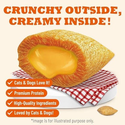 13.05oz Pumpkin Treats for Cats & Dogs with Egg Yolk Creamy Core
