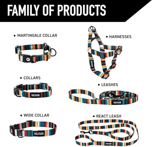 Wolfgang Heavy Duty Dog Leash, Pull-Tested to Over 800 lbs for Walking & Training, LostArt Print, Small