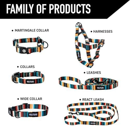 Wolfgang Heavy Duty Dog Leash, Pull-Tested to Over 800 lbs for Walking & Training, LostArt Print, Small