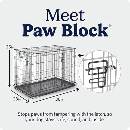 Midwest 36-Inch Double Door iCrate, for Medium-Large Breeds, 41-70 lbs