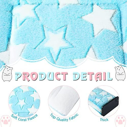 Tuanse 4 Pack Guinea Pig Bed Mat Bedding, Star, 13 x 10 Inch