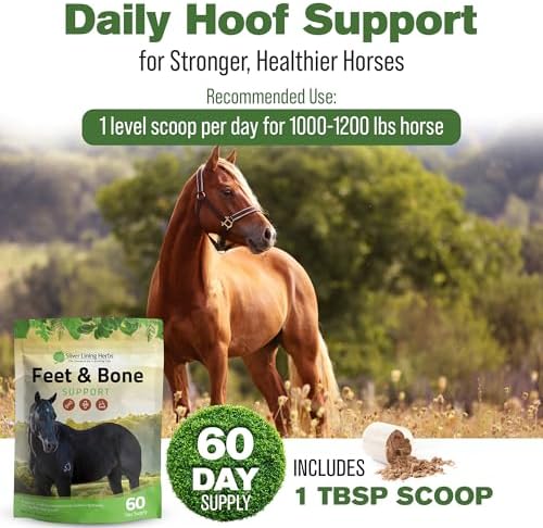 Silver Lining Herbs Feet & Bone Horse Hoof Supplements, Tendons