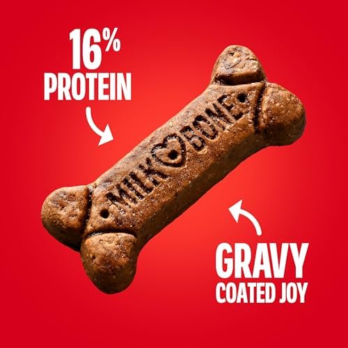 Milk-Bone GravyBones Dog Biscuits, Small Dog Treats, 7 lb. (Pack of 2)