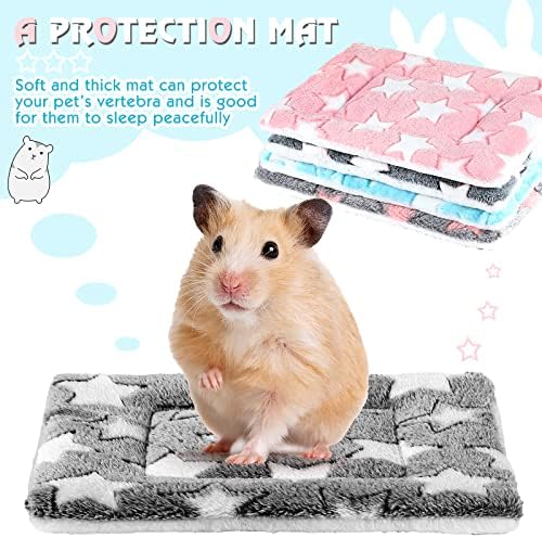 Tuanse 4 Pack Guinea Pig Bed Mat Bedding, Star, 13 x 10 Inch