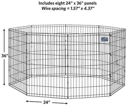 Midwest 36-Inch Exercise Pen, No Door, 16 Sq Ft Play Area