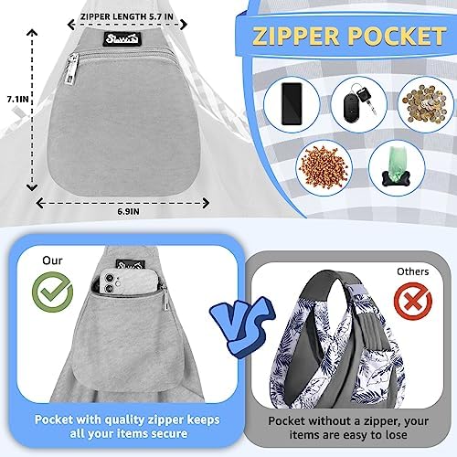 SlowTon Dog Carrier Sling - Thick Padded Shoulder Strap Adjustable, Cloud S