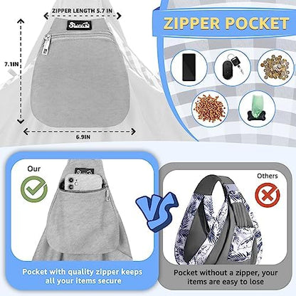 SlowTon Dog Carrier Sling - Thick Padded Shoulder Strap Adjustable, Cloud S