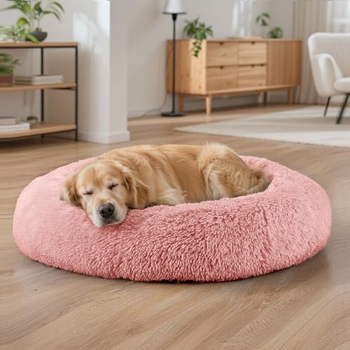 Dog Beds Large Sized Dog and Cats, 32in Pet Beds for Large Pet (Pink)