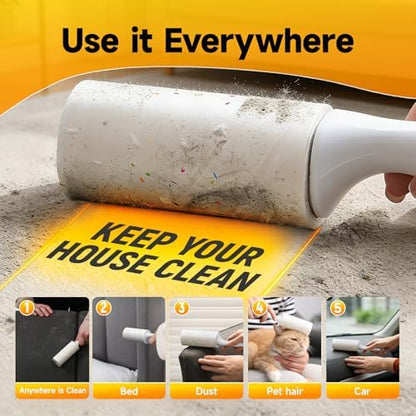 Extra Sticky Lint Roller for Pet Hair, 1000 Sheets, 3 Handles