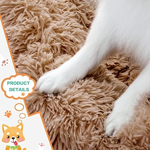 NOYAL Donut Dog Bed for Small Medium Pets, Plush Calming Faux Fur