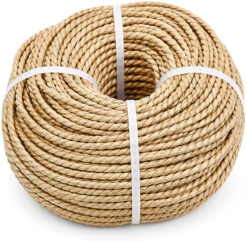 GliCraft 3-3.5mm 2.2lbs Twisted Seagrass Rope 328-394 ft DIY Sea Grass Cord