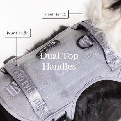 Fei & Eve Tactical Dog Harness, No Pull Dog Vest with Magnetic Buckle