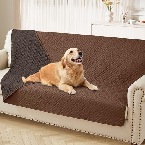 hyha Waterproof Reversible Dog Blanket, Pet Blanket for Sofa Couch