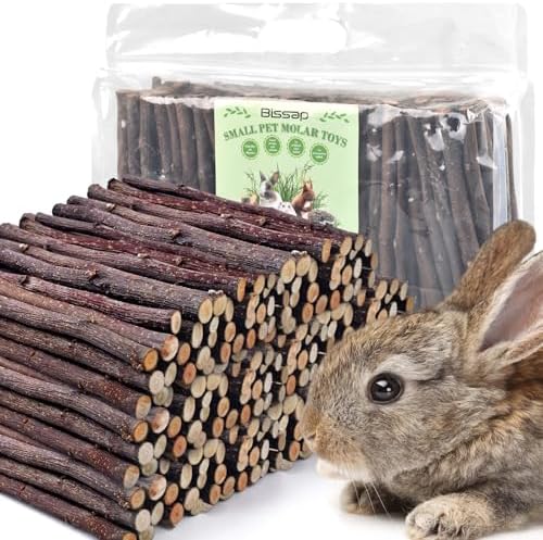 Bissap 940g/2lb Natural Apple Wood Sticks, Molar Chew Toys for Small Pet