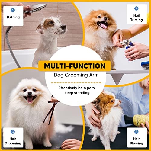 Adjustable Dog Grooming Arms for Small Medium Dogs