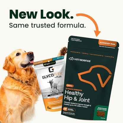 VetriScience Ultimate Strength Healthy Hip & Joint Chews for Dogs, 60 Count