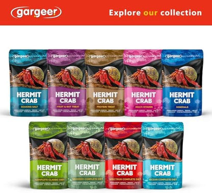 Gargeer 2oz Hermit Spectrum Diet. Non-GMO, Premium Ingredients, Made in USA