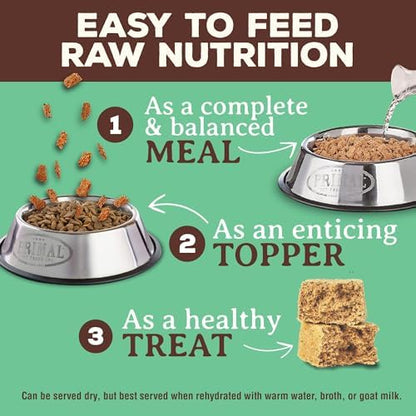 Primal Freeze Dried Raw Dog Food Nuggets, Chicken, 14 oz (2 Pack)