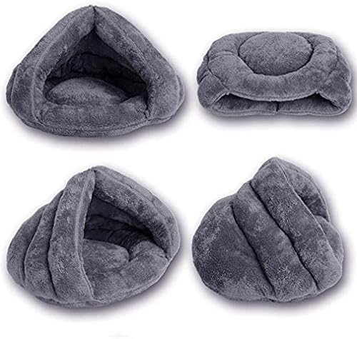 Pet Tent Cave Bed for Small Medium Puppies Kitty Dogs Cats Pets Sleeping Bag Thick Fleece Warm Soft Dog Cuddler Burrow House Hole Igloo Nest Cozy Bed for Cat Puppy