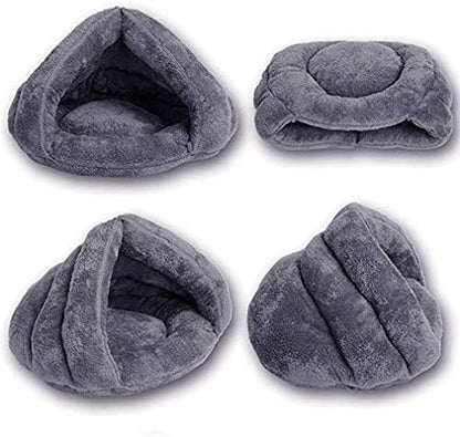 Pet Tent Cave Bed for Small Medium Puppies Kitty Dogs Cats Pets Sleeping Bag Thick Fleece Warm Soft Dog Cuddler Burrow House Hole Igloo Nest Cozy Bed for Cat Puppy