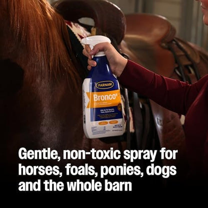 Farnam Bronco E Fly Spray for Horses, Dogs & Premises 32 oz Spray