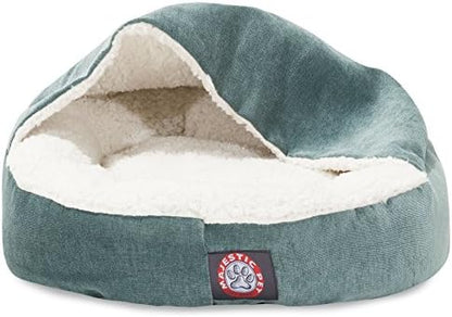 Majestic Pet 18 inch Villa Vintage Canopy Cat Bed, Faux Suede, 18"L x 18"W x 16"Th