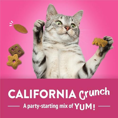 Friskies Purina Party Mix California Crunch Cat Treats, 20 oz Canister