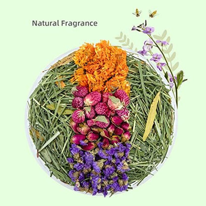 Niteangel Natural & Soft Hamster Bedding Mate: Air-Dried Flowers & Grass
