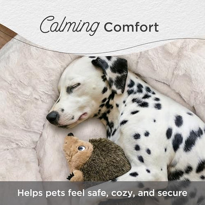 Best Friends by Sheri Original Calming Donut Dog Bed, Oyster, Medium, 30"