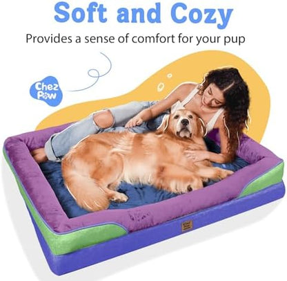 Chez Paw Orthopedic Washable XXL Dog Bed for Extra Large Dogs