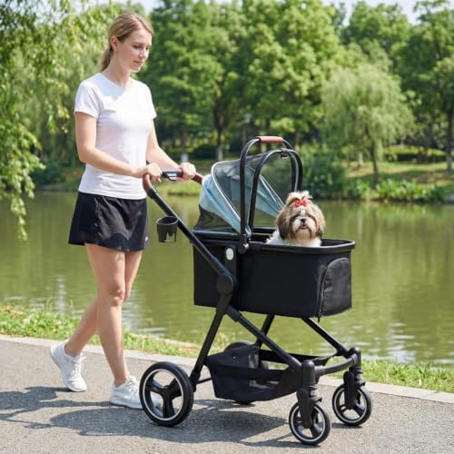 3-in-1 Foldable Pet Stroller for Dogs/Cats