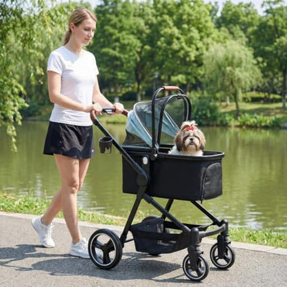 3-in-1 Foldable Pet Stroller for Dogs/Cats