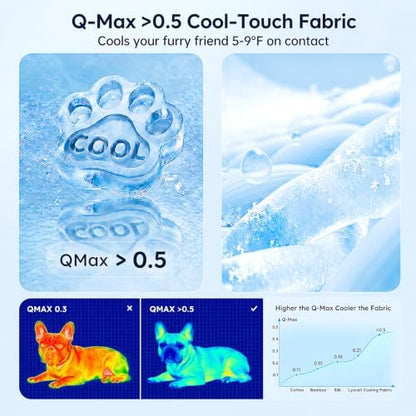 3" Cooling Dog Bed for Crate, Large Orthopedic Cooling Dog Mat