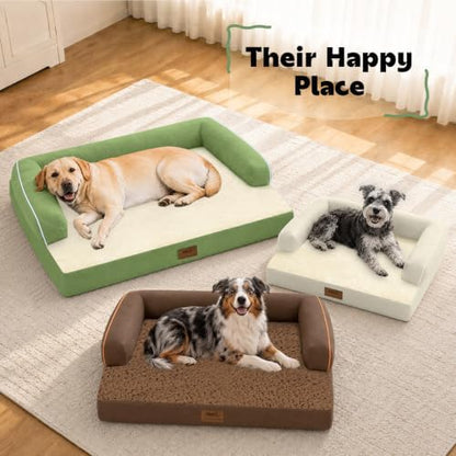 MEKIY Orthopedic XL Dog Bed with Bolster for Extra Large Size Dogs