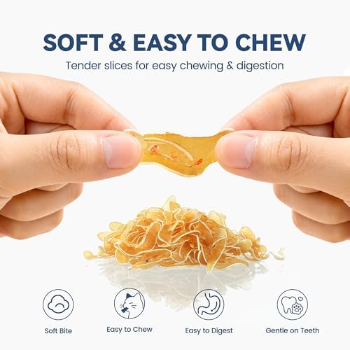 Soft Chicken & Pollock Cat Treats Thin Slices Easy Chew 3.2 oz