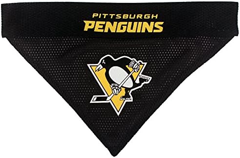 Pets First NHL PITTSBURGH PENGUINS BANDANA for DOGS & CATS, Small/Medium. - Cute & Stylish Bandana! The Perfect HOCKEY FAN Scarf Bandana, great for Birthdays or any Party!