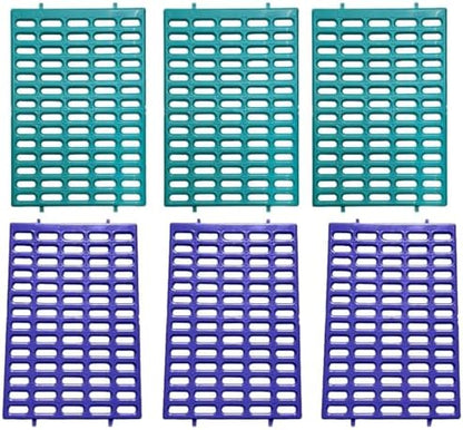 Saguaro Acres Rabbit & Small Animal Cage Resting Mat, Teal & Purple