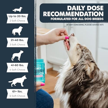 Mighty Paw Dog Allergy Chews, Itch Relief & Immune Support, 120ct