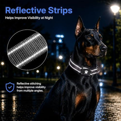 GPS Dog Collar with Tracker, Waterproof, No Monthly Fee, Black, XS