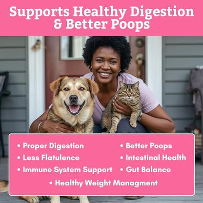 Probiotics for Dogs and Cats with Prebiotics, 8 Oz, 227 Scoops