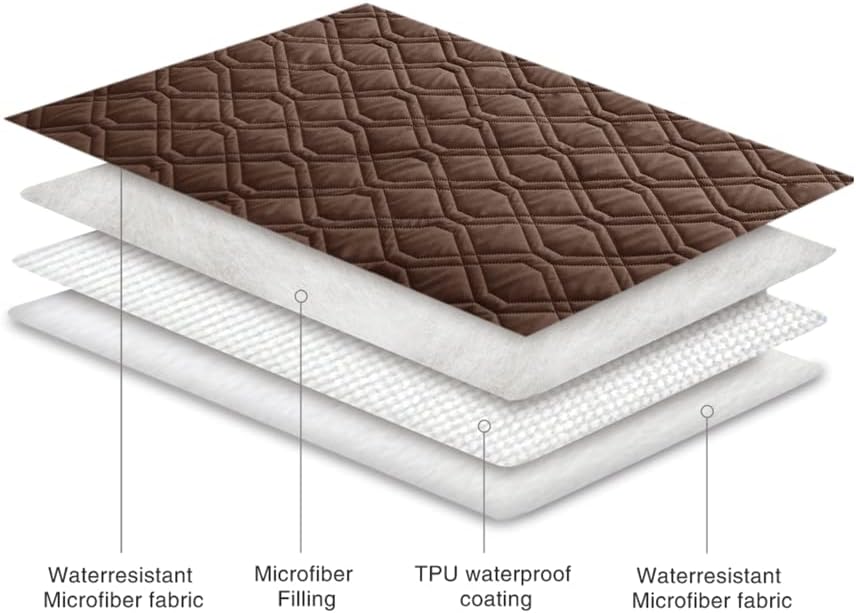 Ameritex Waterproof Dog Bed Blankets Cover for Bed Couch Sofa Reversible