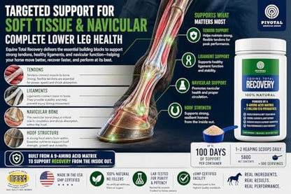 Pivotal Feeds Equine Total Recovery Supplement, 100 Servings