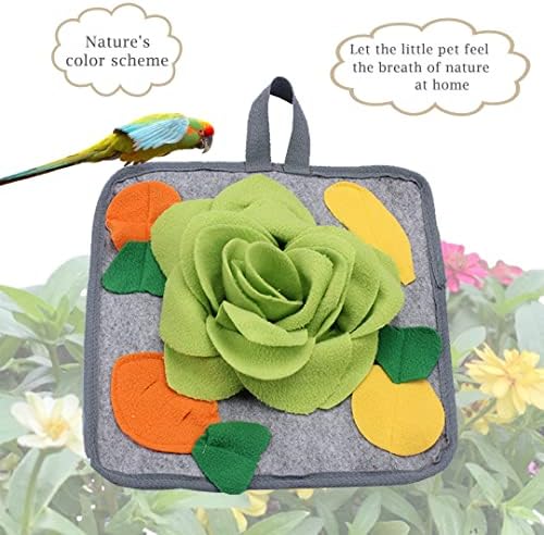 Abizoo Bunny Snuffle Mat Toy, 11.8''x11.8'', Green