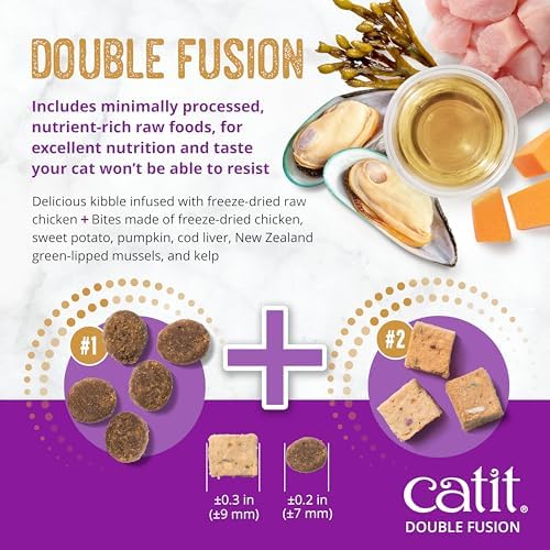 Catit Recipes Double Fusion Indoor Cat Food - 10 lb