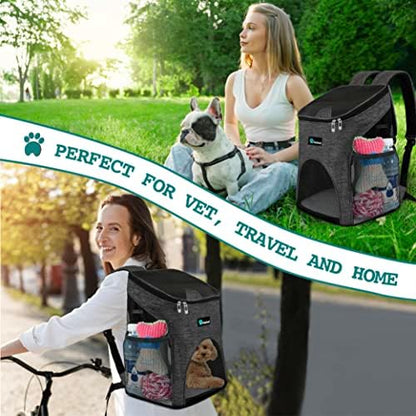 PetAmi Cat Backpack Carrier for Small Dogs and Large Cats, Airline Approved